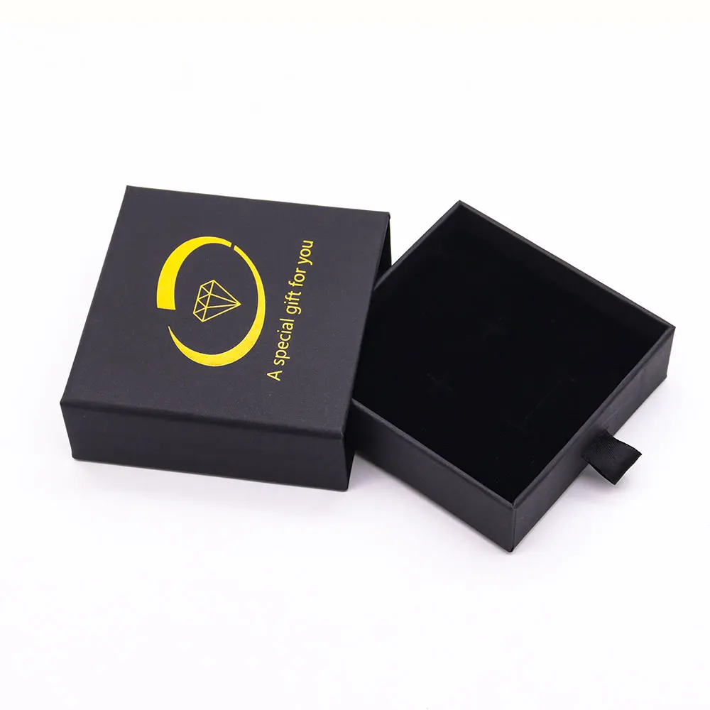 Custom Logo Jewelry Pullout Rigid Cardboard Packaging Necklace Watch