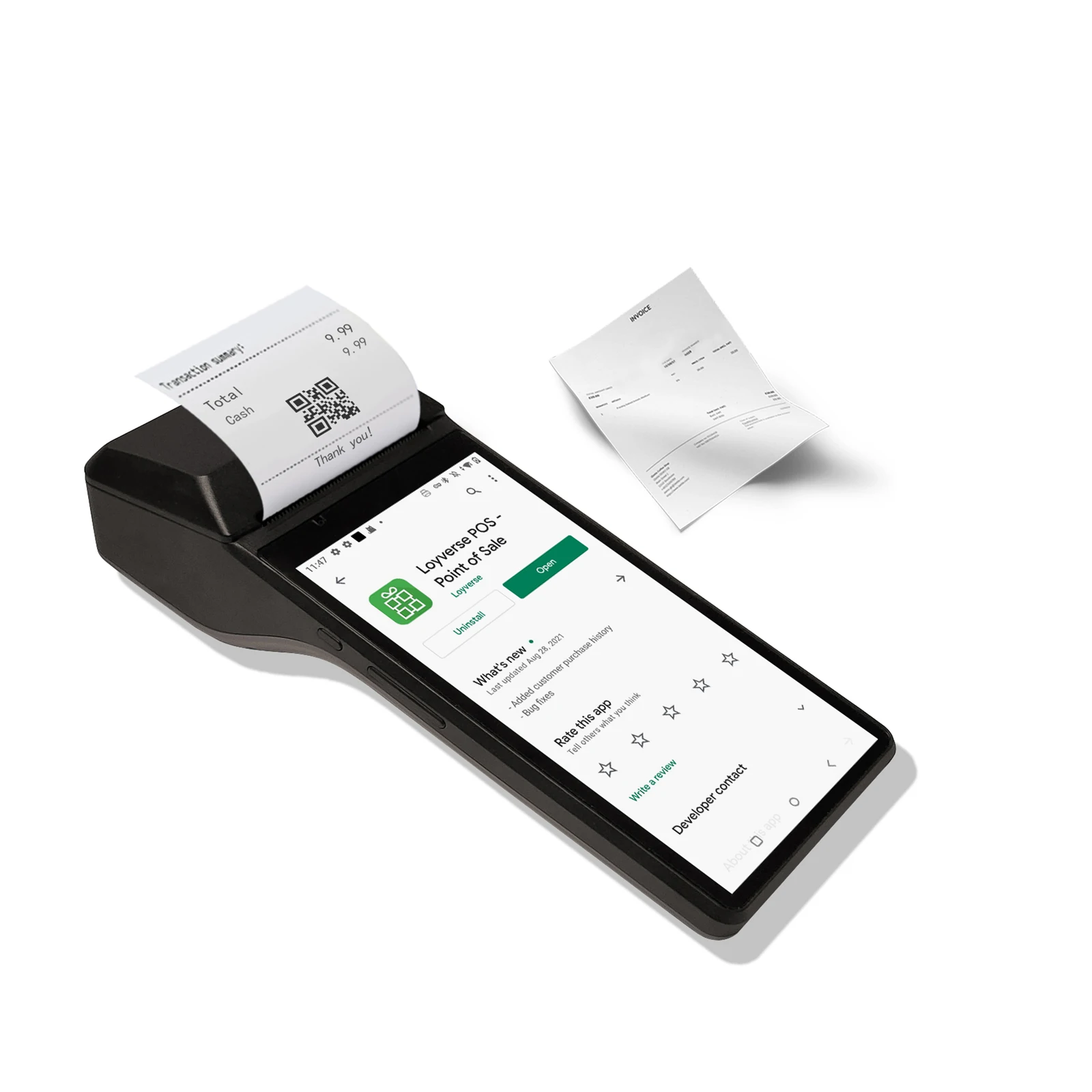 Leyverse FP7900 Smart POS Android Terminal - Versatile & Reliable