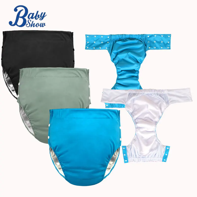 Reusable Adult Cloth Diaper Internal Absorption Layer Incontinence Induced Urination Diapers Bird Eye Cloth Liner for Men