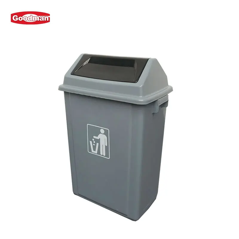 40L 60L Swing bin Plastic Waste Container Swing Lid factory