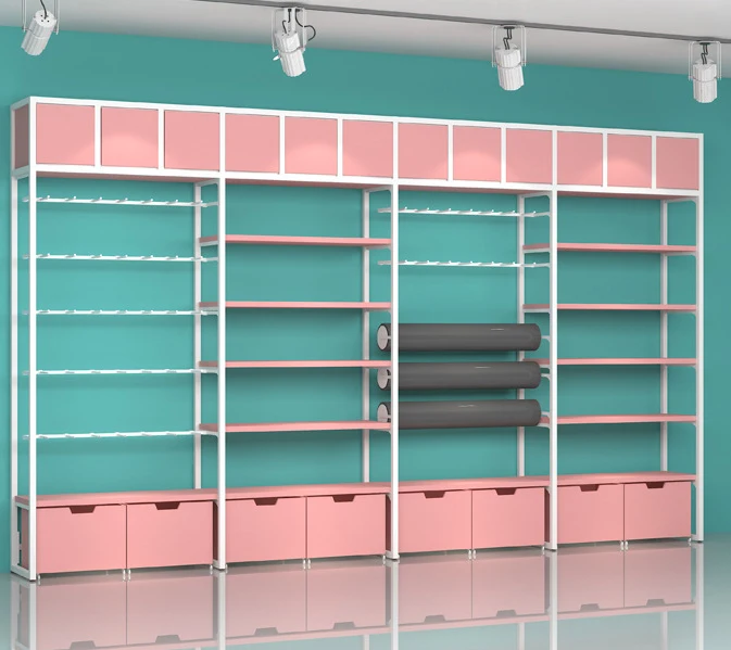 High Quality Single-Sided Retail Shop Display Stand Light Duty Convenience Store Display Racks Customized Shelving
