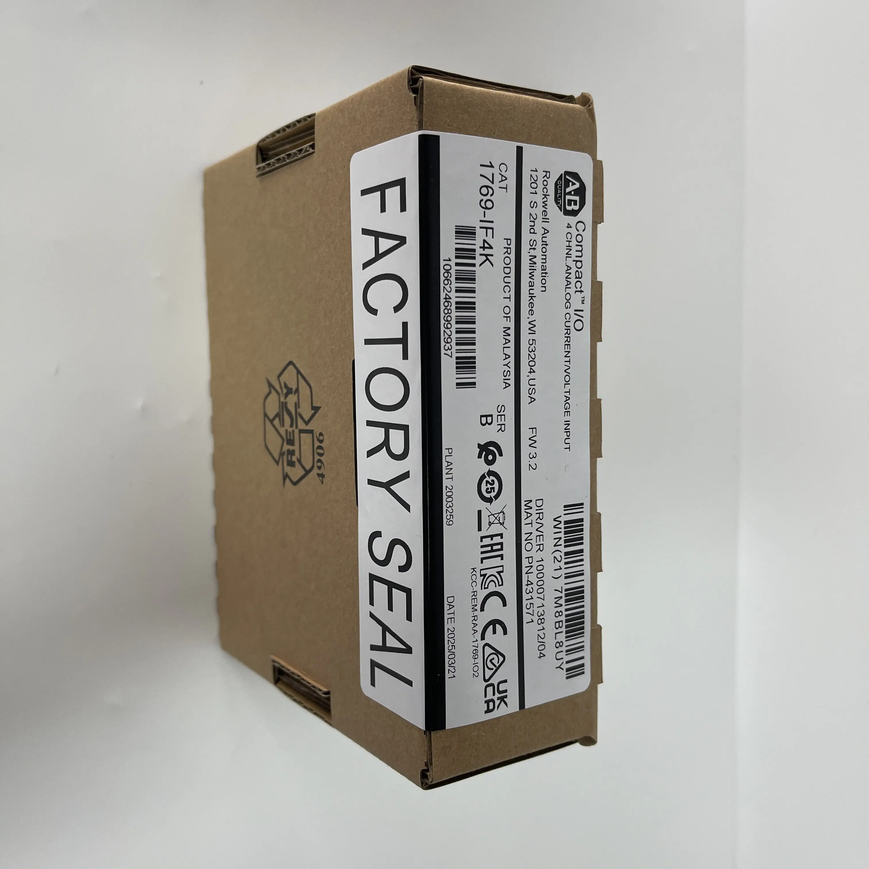 Allen-Bradley Analog Input Module 1769-IF4K