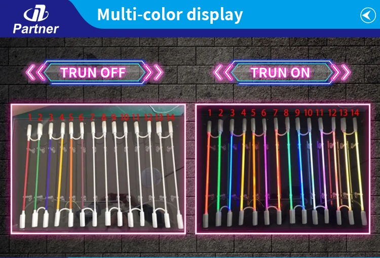 Neon Tube Custom Custom Made Rectangular Neon Sign Tube Real Glass for Indoor Use Wall ...