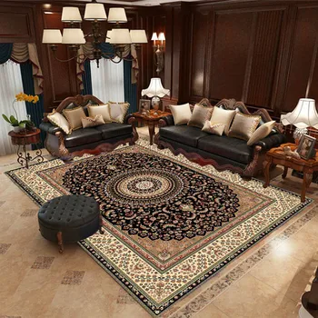 Machine Washable Living Room Printed Carpet And Rugs / High Quality Floor Rugs / Modern Door Mats Polyester Printed Carpet