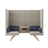 Two-seat high-back sofa