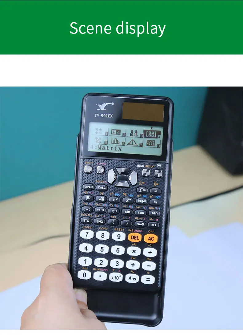 Scientific Smart Calculator Fx-991ex Plus 417 Functions