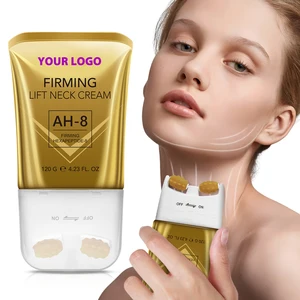 Age-Defying AH-8 Neck Cream Ceramide Intensive Lift Cream Visibly Firms Sagging Skin Erases Wrinkles Massage Roller Neck Care