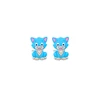 Cat Focal bead Sky Blue SA40