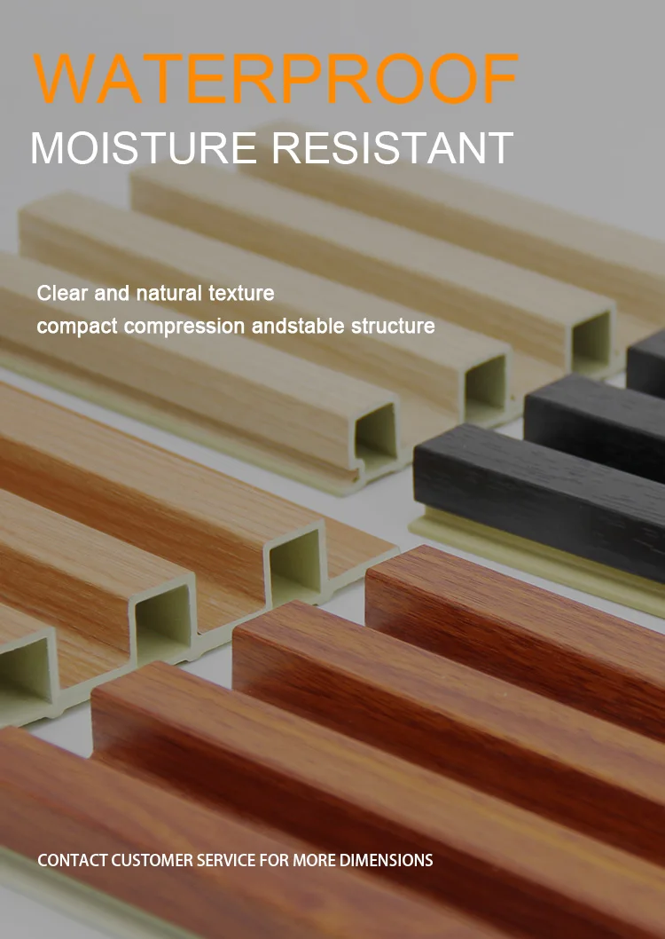 30 Years Service Life 100% Recycled Moisture-Proof WPC Wall Panel Plastic Composite Cladding for Indoor Decoration