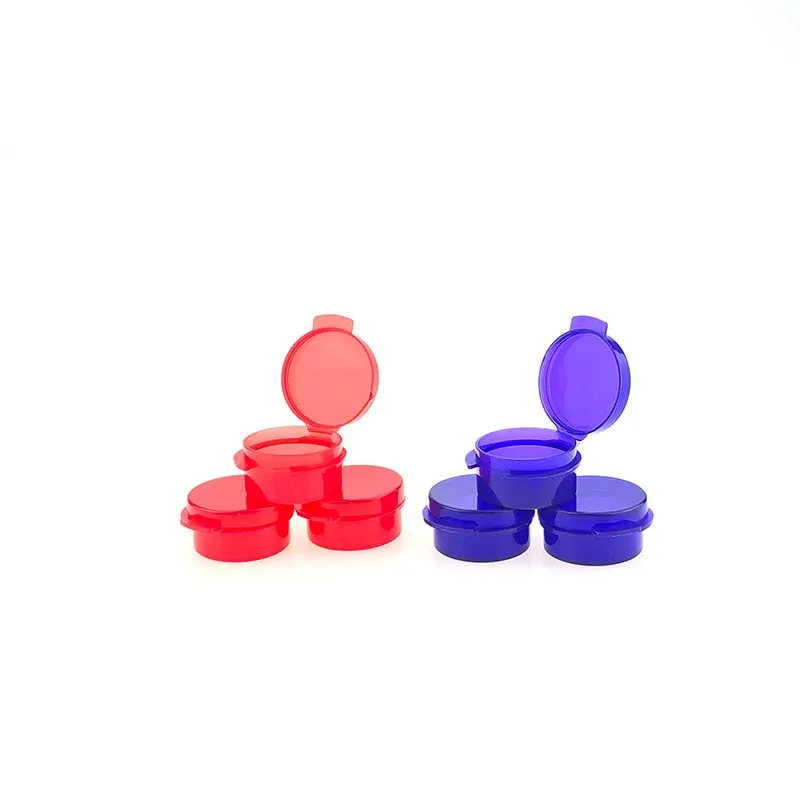 Factory Direct 1ml Clear Sample Jar 1g Polypropylene Flip Top Plastic Jar for Concentrate Cosmetics Container