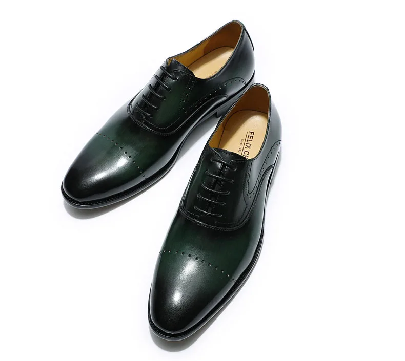 blue and green dress shoes Tap Green– Saf Shoes