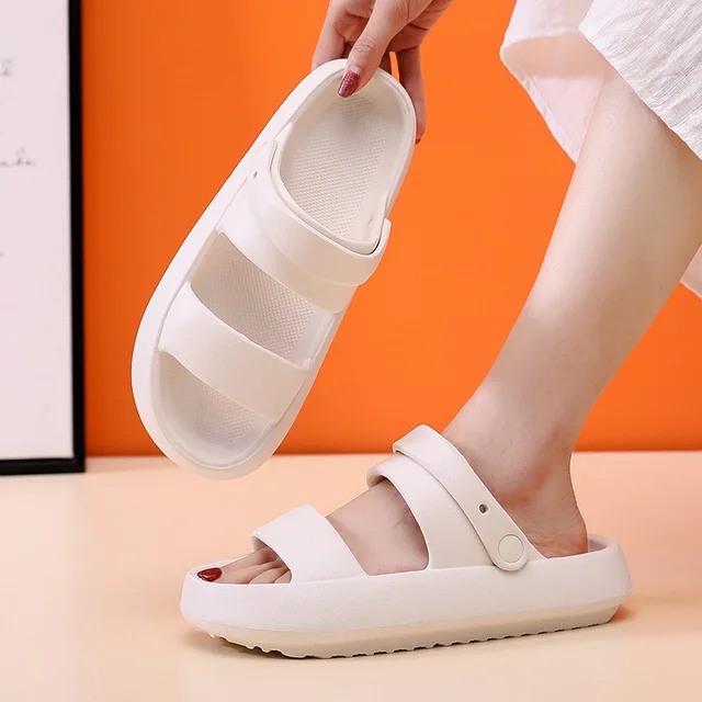Fashion Summer Platform Women's Soft Sandals Slippers Outdoor Beach EVA Thick Sole Non-slip Indoor Slide Slippers