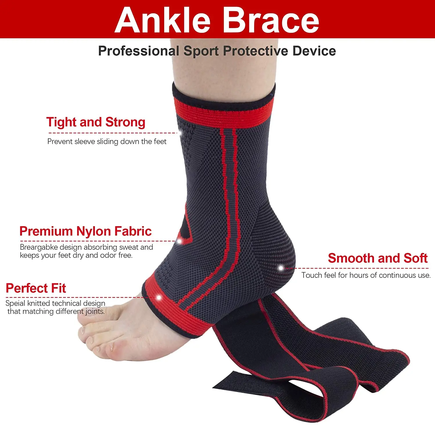 Ankle Support And Compression Brace Support