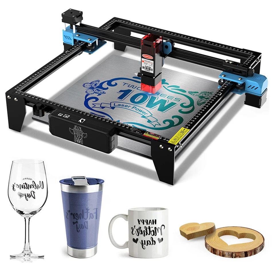 TWOTREES Creality TTS 10W Laser Keyboard Engraving Machine Hat Clips Laser Engrave and Cutting Machine for Controller Tumbler