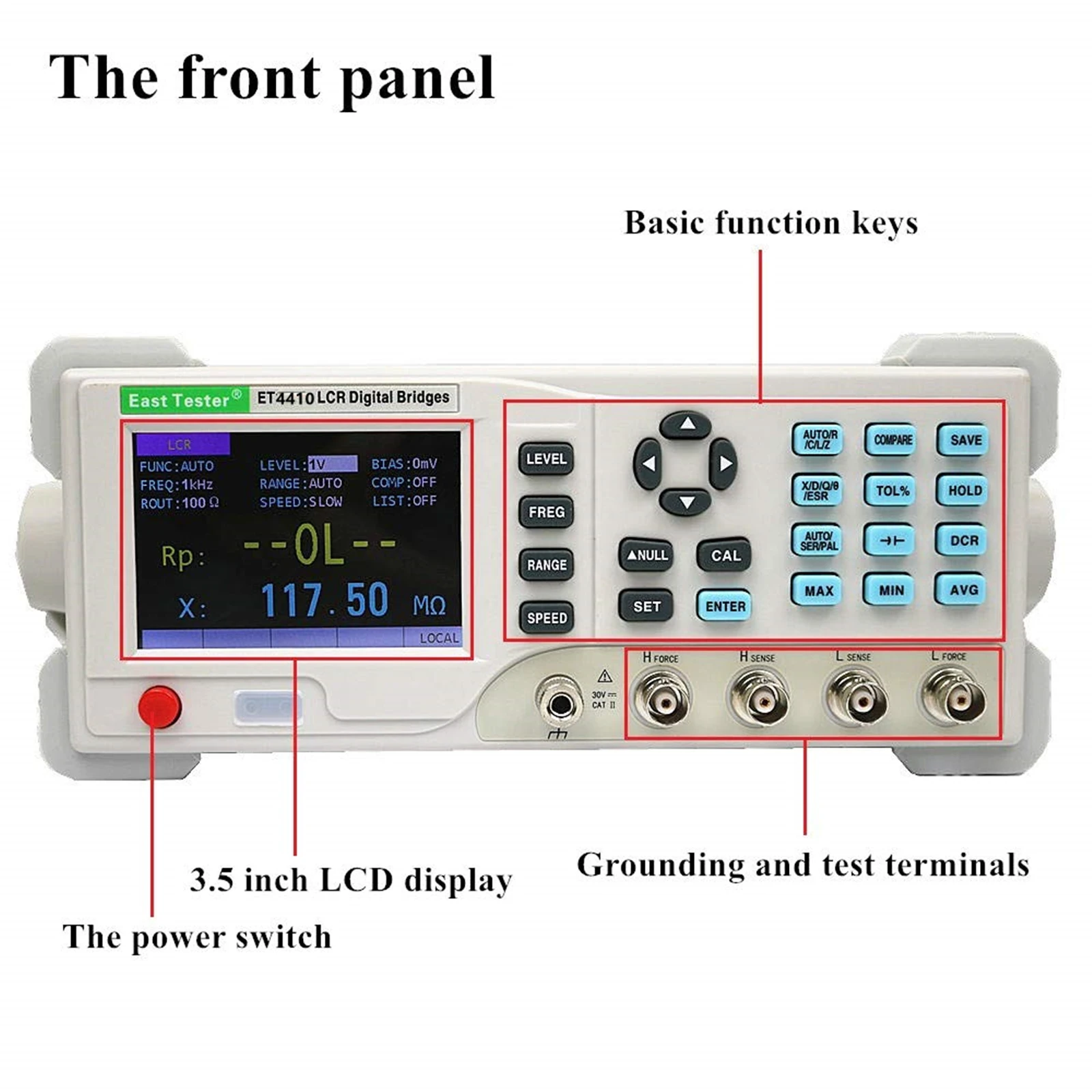 ET4410 100KHz   Digital Inductance Meter  Lcr Meter