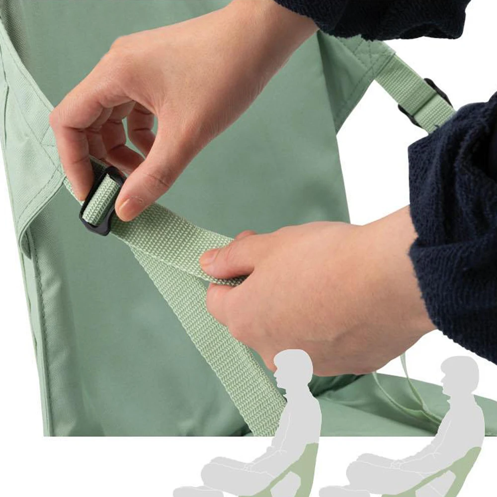 Outdoor Folding Bleacher Cushion Portable Roll Up Seat Back Reclining