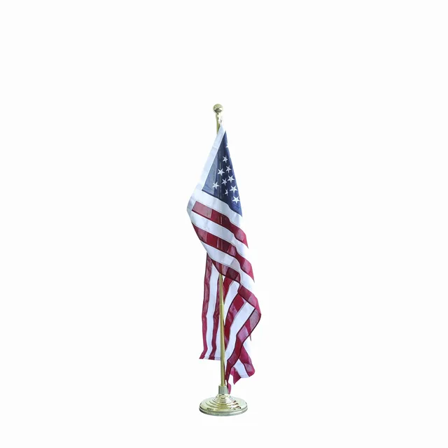 Removable Indoor Stand Floor Office Ceremonial Flagpole Metal flagpole Decoration Flag Poles