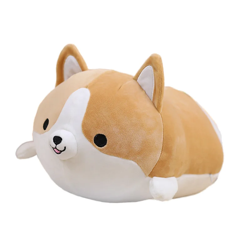 Cute Shiba Inu & Plush Corgi Dog Cushion Soft Cotton Stuffed Animals Toys Unisex Birthday Gifts for Boys & Girls
