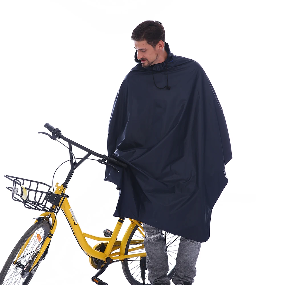 Outdoor Adult Poncho Bicycle Rain Cover Cycling Bike 1pc Rain Cover PE Backpack