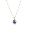 Collana con stampa blu