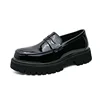 Noir - cuir brillant