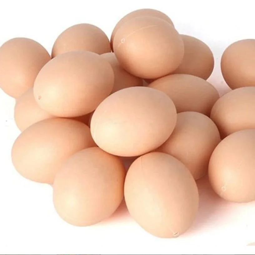 2 FAKE FRIED EGG JOKE Tricks Funny Rubber Eggs Prank Phony Pretend Food