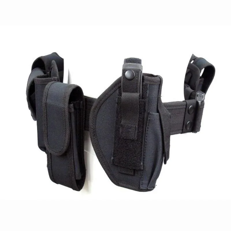 Tactical Duty Belts with Holster Flashlight Pouch Handcuff Case Sets Tactical Multifunctional Utility Kit Belts