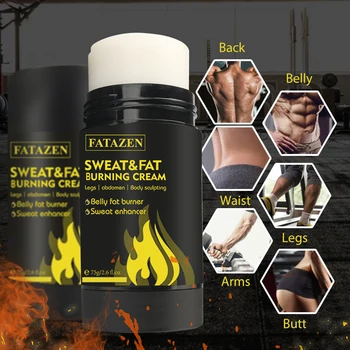 Private Label Sweat Gel Stick Slimming Cream Vegan Ingredients Waist Trainer Weight Loss Enhancer Firming Body Fat Burning Cream