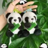 Bamboo-hugging panda