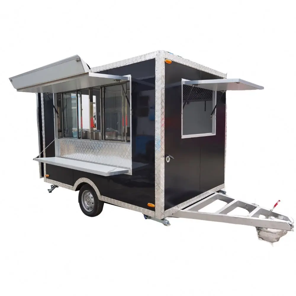 TUNE best sale square street food BBQ ice-cream hot plate food trailer truck for sale USA