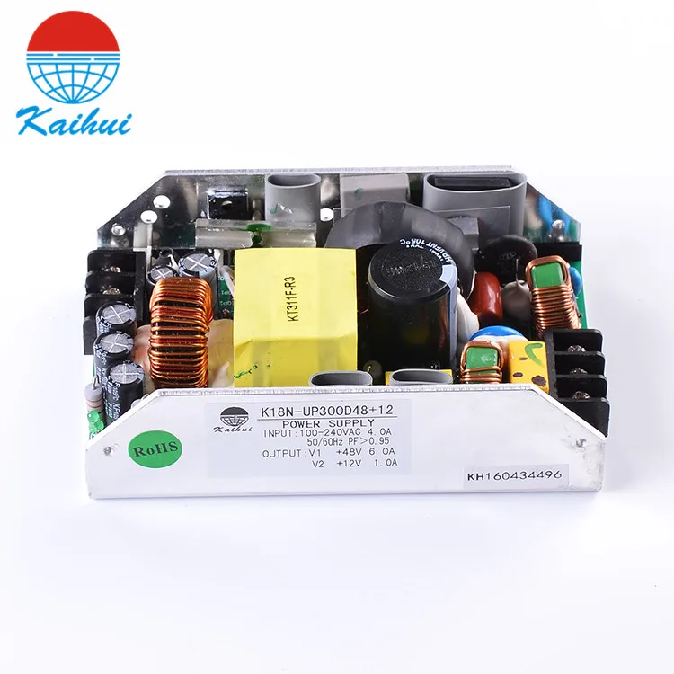 Open Frame Ac Dc 300w Amplifier Switching Power Supply Dual Double Output 48v 12v