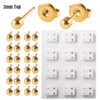 12Pairs-3mm Gold Moon