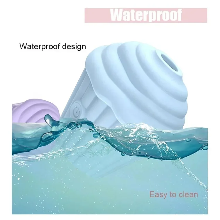 Cupcake Clitoral Sucking Vibrator - Waterproof Silicone Cone Sex Toy for  Women, USB Rechargeable, 5 Frequencies, Colorful Design