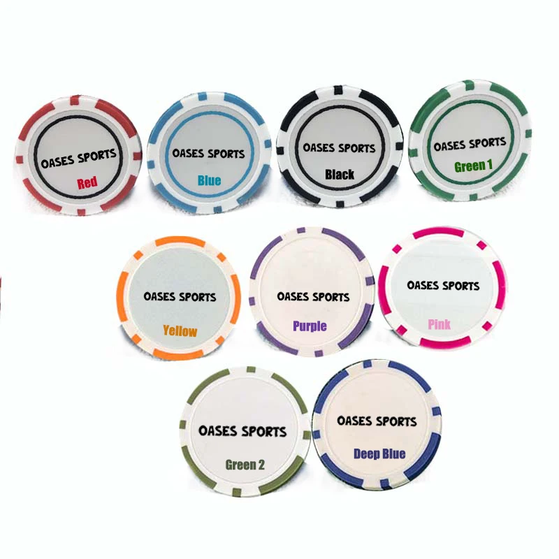 Custom Logo Printing Abs Plastic Poker Chip Golf Ball Marker Buy Golf