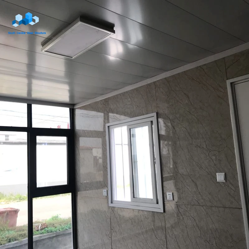Hot Design Steel and Glass Prefabricated Wood Modular House in Thailand