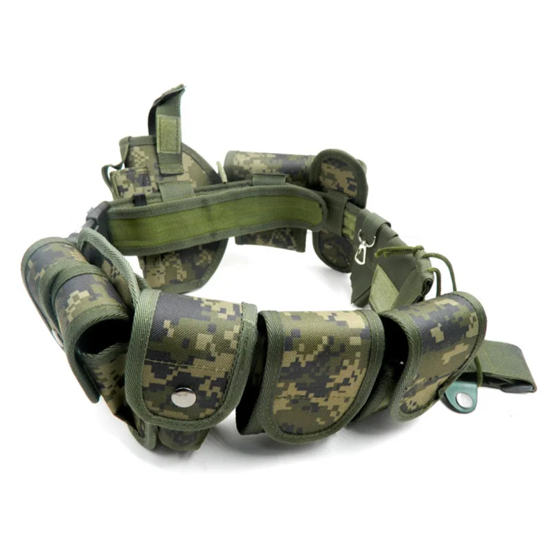 Wear-resistant Outdoors Security Training Multi Functional Belt Multifunctional Security Camouflage Waist Belt