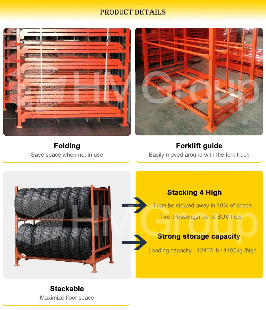 Stacking Foldable Tyre Rack Stacking Foldable Tyre Rack
