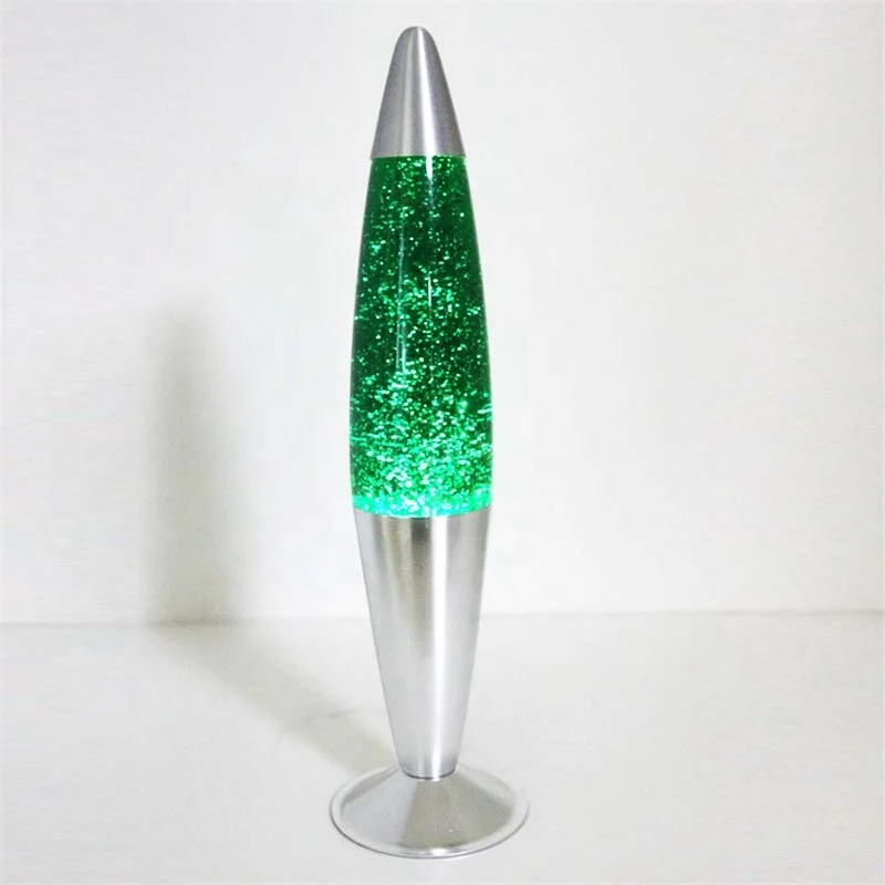 Good price promotional items popular rocket shape colorful energy saving floating glitter lava lamps