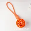 Orange pull cord with bell, approximately 98g, 40cm