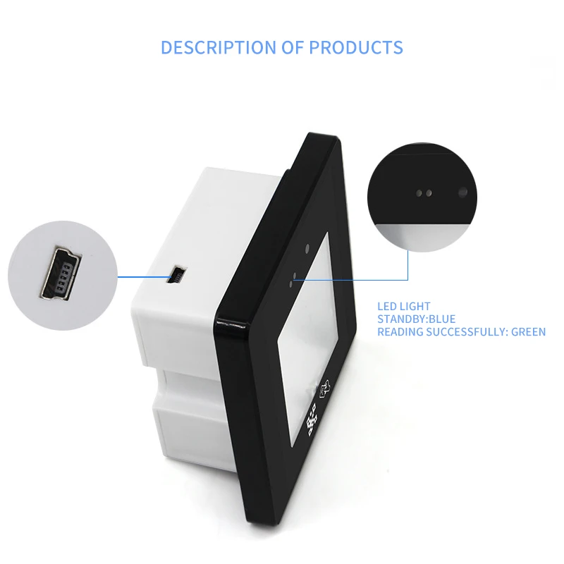 1D 2D QR Code R35 bar code scanner wireless barcode scanner reader QR code access controller
