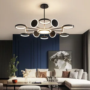 JACKSUN Living Room Chandelier: Modern Minimalist Luxury Nordic Lighting New LED Fixture for Living Room Dining Room Study