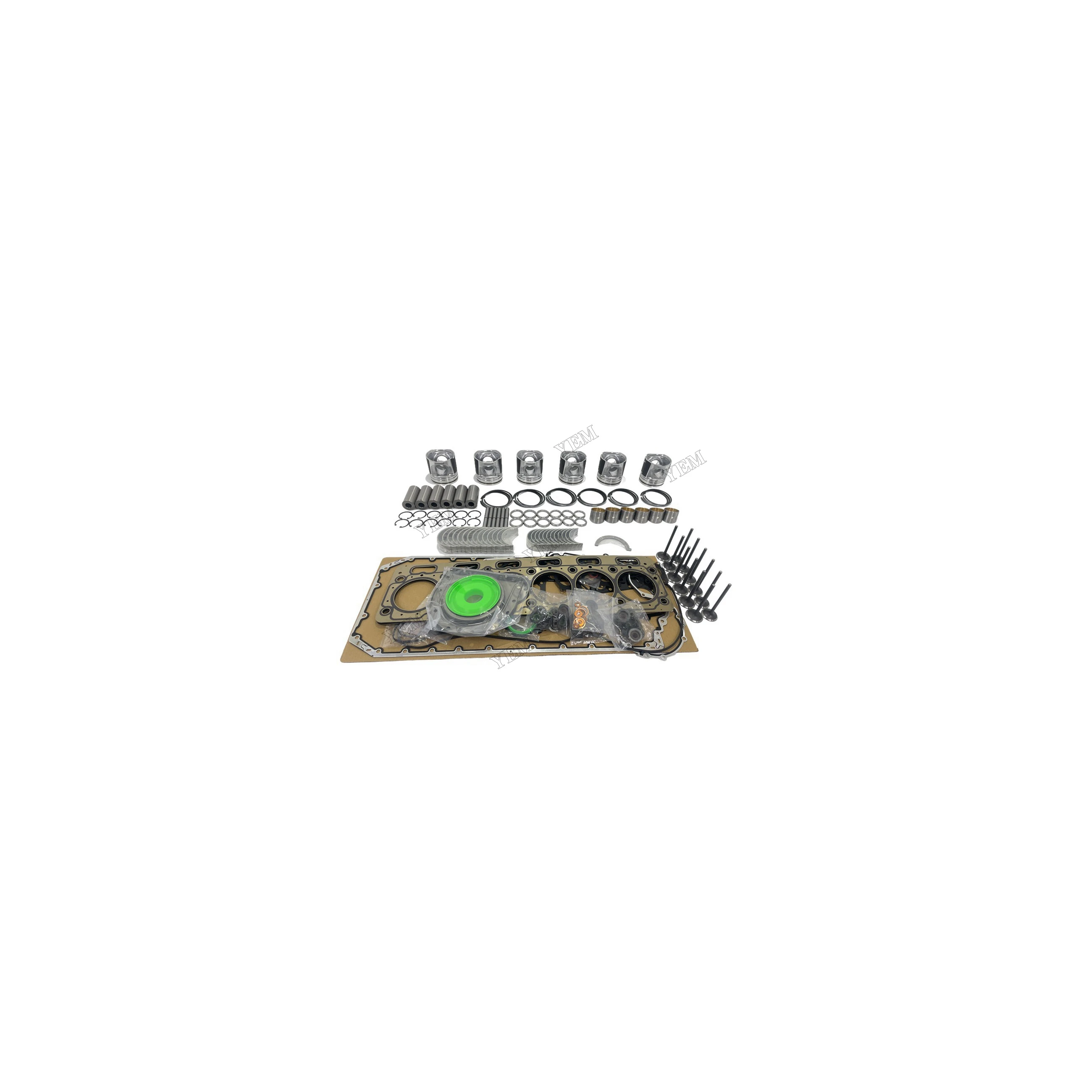 For Caterpillar C7.1 Engine Rebuild Kit With Cylinder Gaskets Set Piston Rings Bearing Valves Engine Replacement Parts