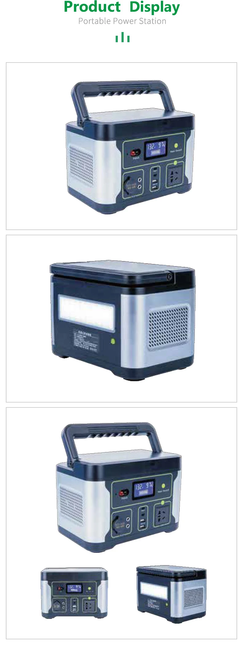 Wholesale 500w Portable Power Station 110v 220v Outdoor Solar Power Generator For Camping