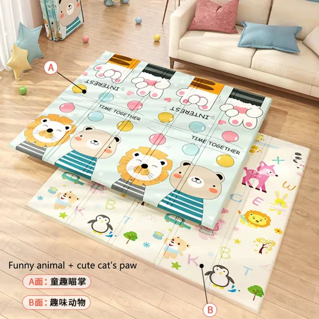 Wholesale Foldable Children's Play Mat Kid Soft Crawling Folding Playmat for Toddlers