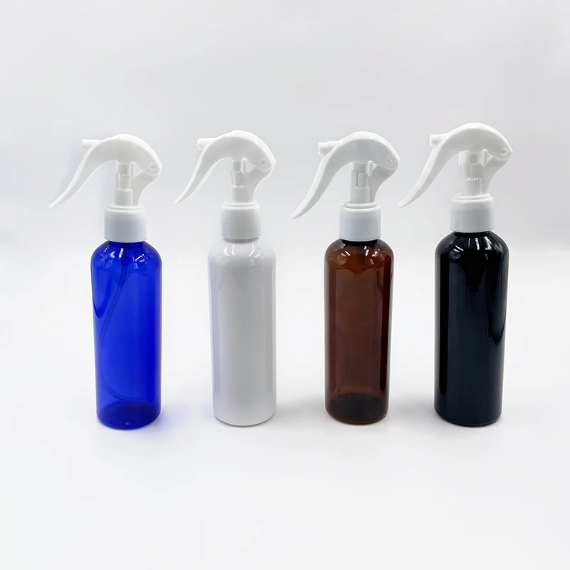 Custom 100ml 200ml 300ml 500ml Black Brown Hair Continuous Room Perfume Mist Pet Plastic Empty Round Spray Bottle