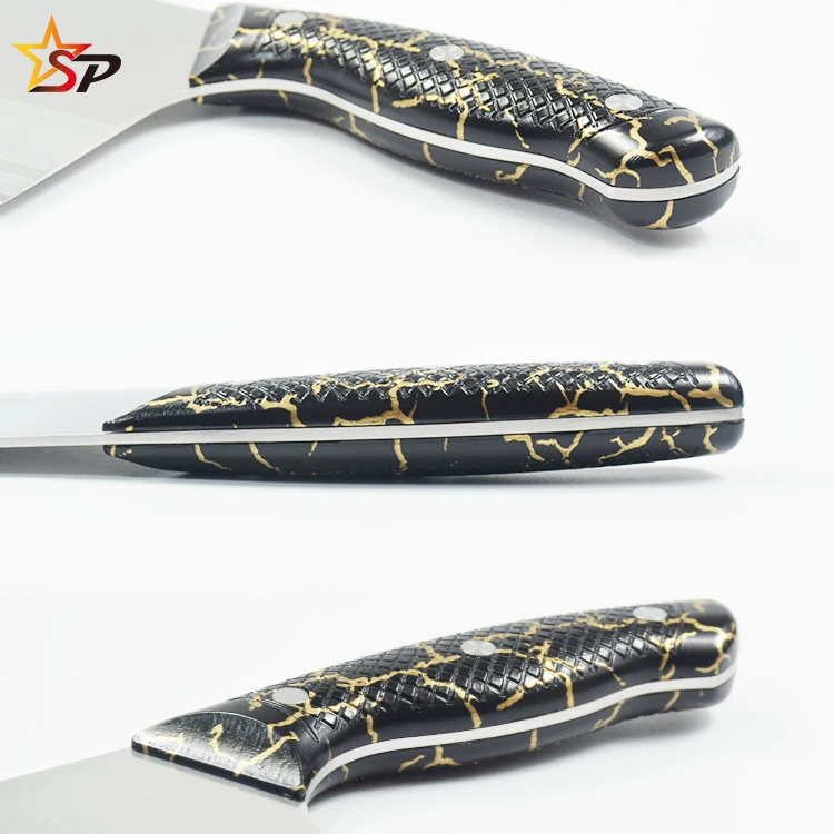 Высокое качество Профессиональный 7 дюймов ABS ручкой из нержавеющей стали с неприлипающим покрытием разделочный нож