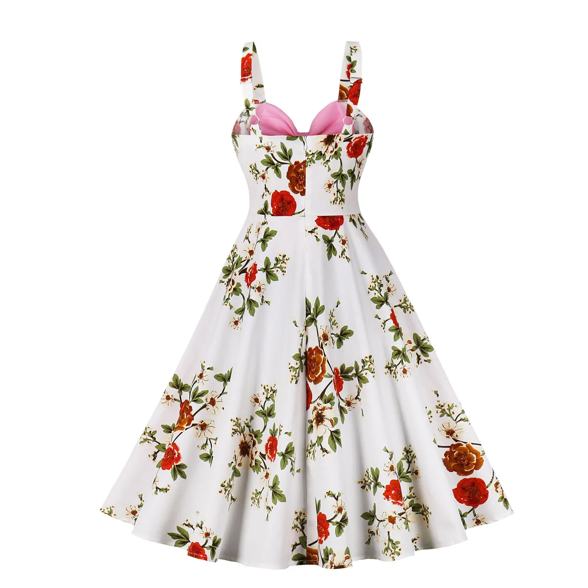 Vintage Dress 1950s 60s Retro Slip Dress Plus Size Floral Cotton Women  Ladies Swing Rockabilly Dresses Vestidos| Alibaba.com