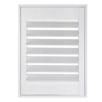 White Interior 89mm Louver windows Plantation Shutters Pvc Direct From China