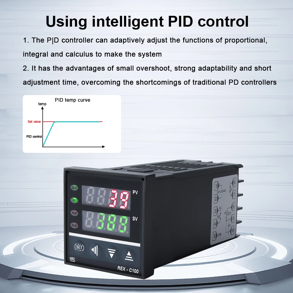 Thermostat intelligent RKC REX-C100 temperature controller digital display adjustable switch