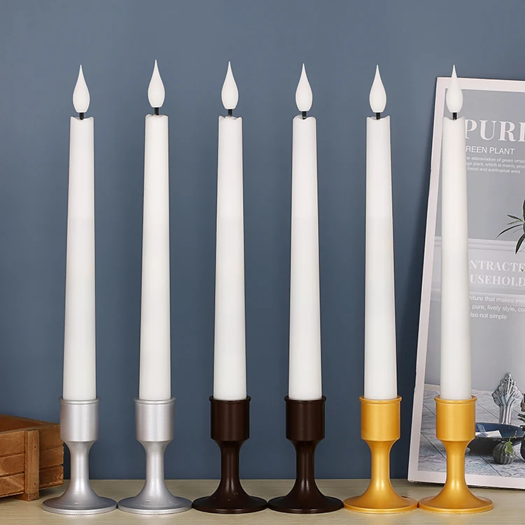 11inch Artificial 3d Taper Electronic Candles Window Flickering Led